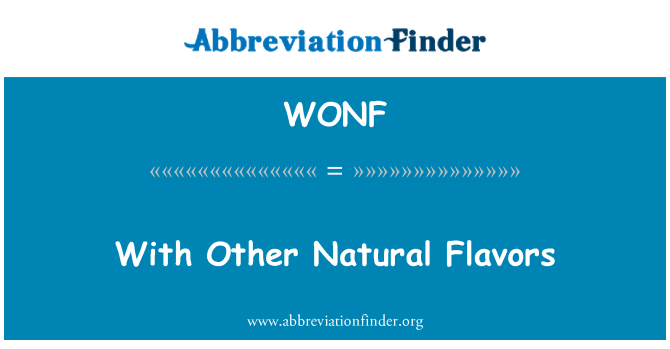 WONF: 他の自然な味