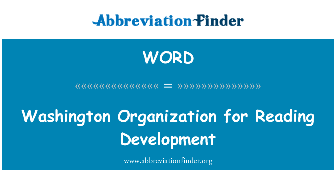 WORD: Washington organizacije za branje razvoj