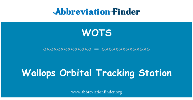 WOTS: Wallops gorsaf olrhain orbitol