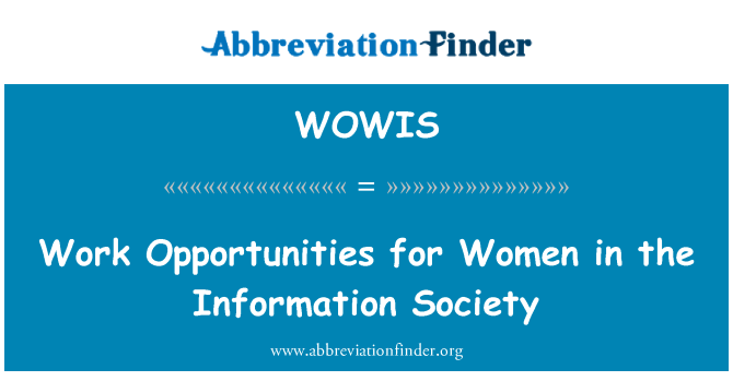 WOWIS: Radnih mjesta za žene u informacijskom društvu