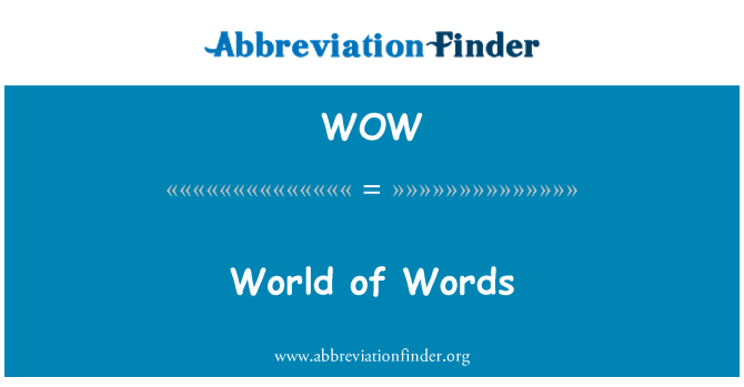 WOW: Värld av ord