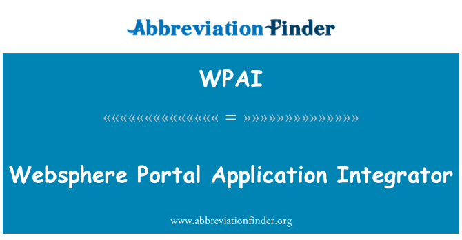 WPAI: Entegre aplikasyon Websphere Portal, Arizona