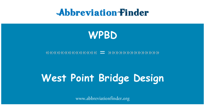 WPBD: West Point pon Conception