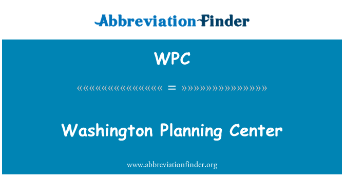 WPC: Washington planerar Center