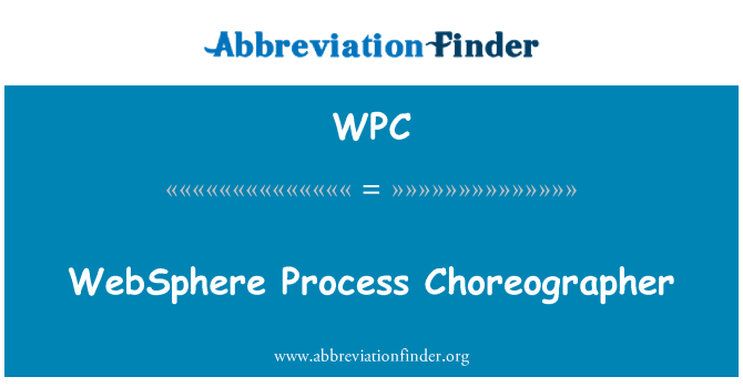 WPC: WebSphere procesu choreograf