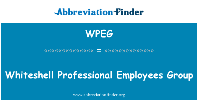WPEG: Whiteshell pwofesyonèl anplwaye gwoup