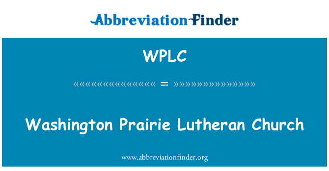 WPLC: Washington Prairie luteranske crkve