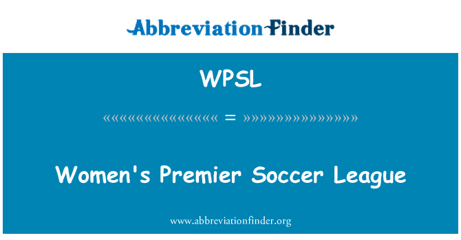 WPSL: Premier Soccer League femmes