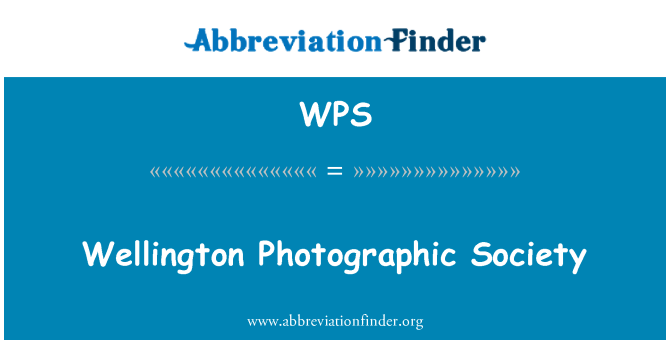 WPS: Cymdeithas ffotograffig Wellington