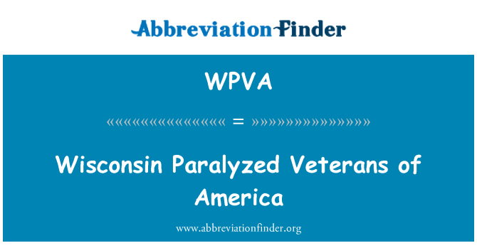 WPVA: Wisconsin Paralyzed Veterans of America