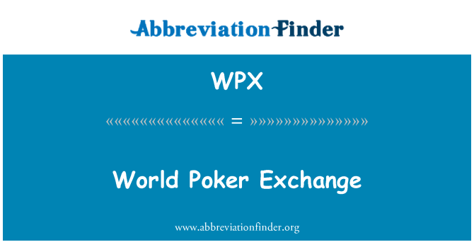 WPX: Monde pokè echanj