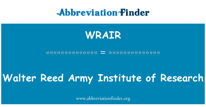 WRAIR: Walter generalment armata Istitut tar-riċerka