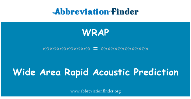 WRAP: Prediksyon Acoustique Rapid zòn ki gran