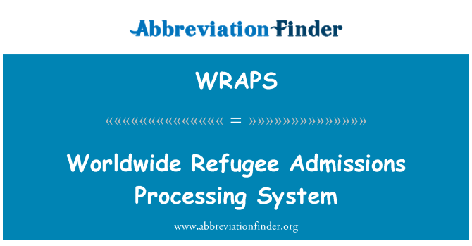WRAPS: Admissió de refugiats del món sistema de processament