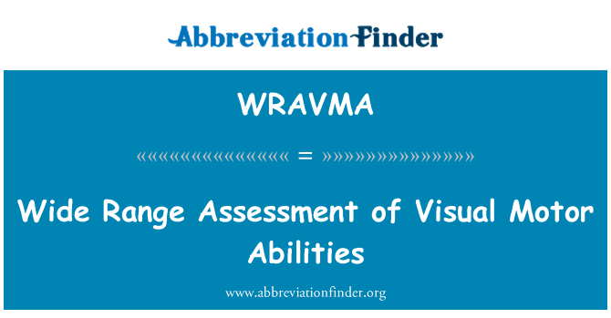WRAVMA: ประเมินช่วงไวด์ของมอเตอร์สามารถมองเห็น