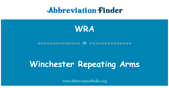 WRA: Winchester repetint braços
