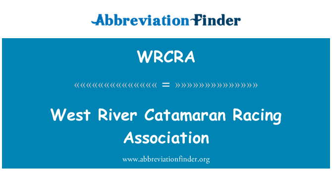 WRCRA: Bò solèy kouche larivyè Lefrat Catamaran kous asosyasyon