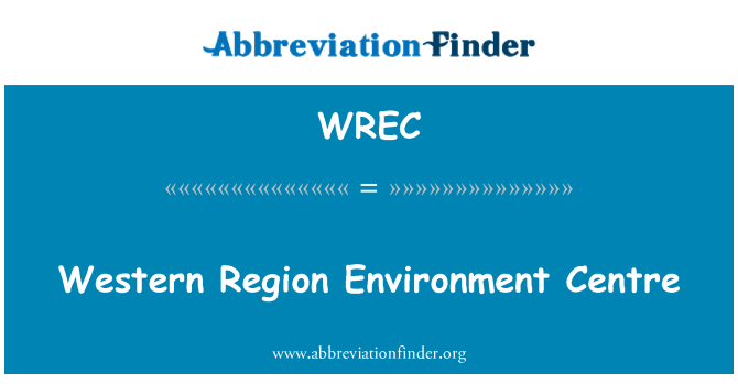 WREC: Westregion Umweltzentrum