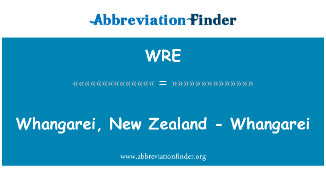 WRE: Whangarei, nouvèl Zeland - Whangarei