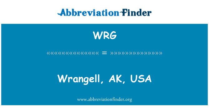 WRG: Wrangell, Alaska, USA