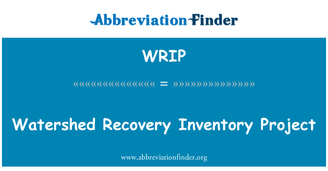 WRIP: Restauration du Stock pwojè