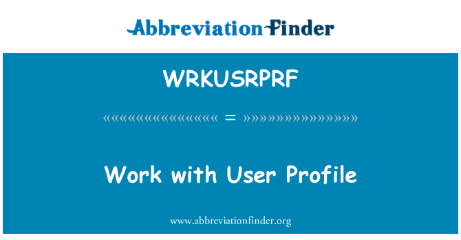 WRKUSRPRF: Xogħol bi profil utent