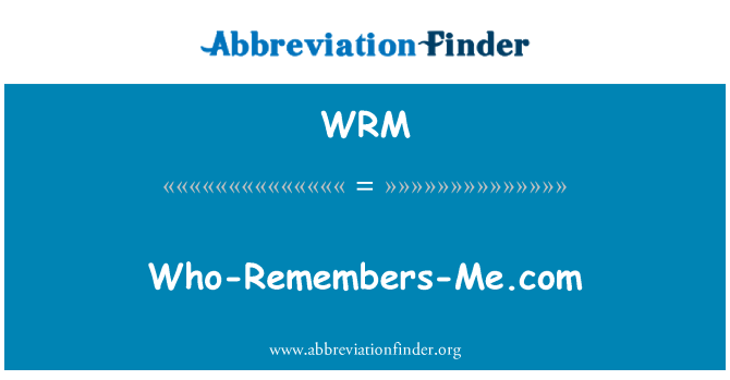 WRM: Li-tiftakar l-Me.com