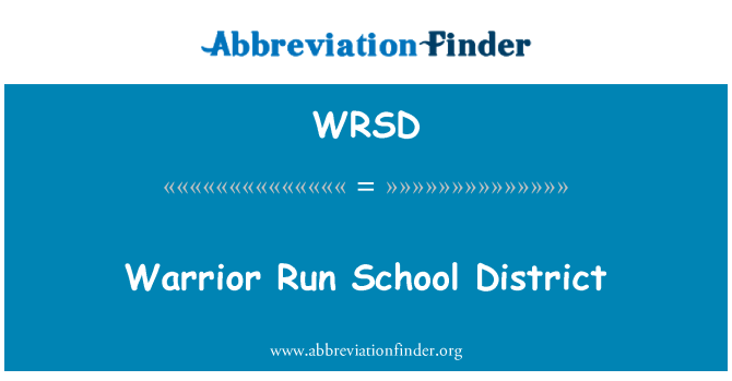 WRSD: Sõdalane Run School District