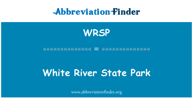 WRSP: White River State Park
