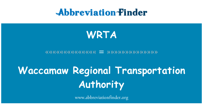 WRTA: Waccamaw Regional Transportation Authority