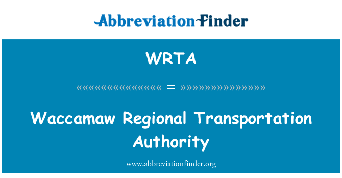 WRTA: Waccamaw Regional Transportation Authority