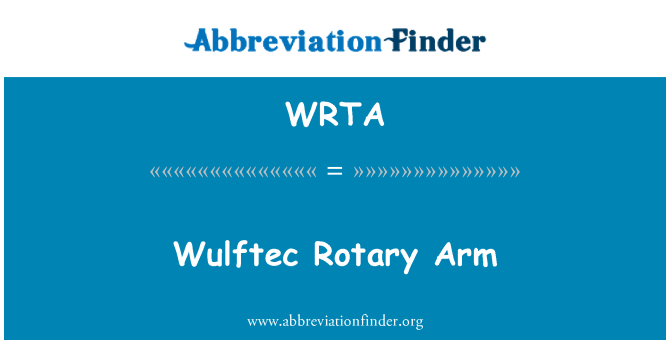 WRTA: Brat rotativ Wulftec