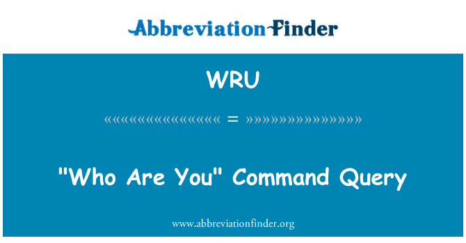 WRU: