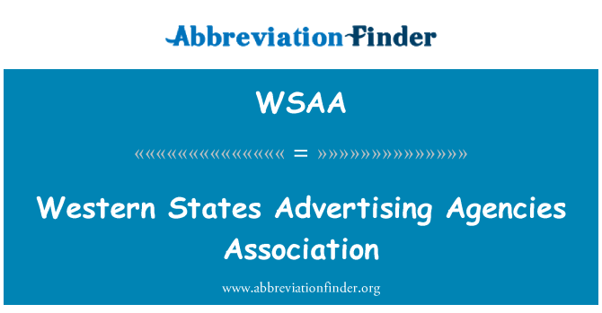 WSAA: Asosiasi Biro Iklan Barat Serikat