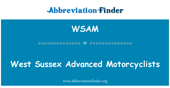 WSAM: West vil avanse motosiklis