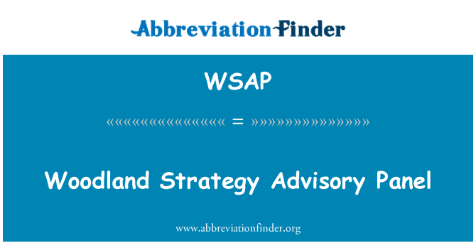 WSAP: Du konseye Woodland estrateji