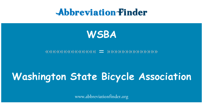 WSBA: Eta Washington bisiklèt asosyasyon