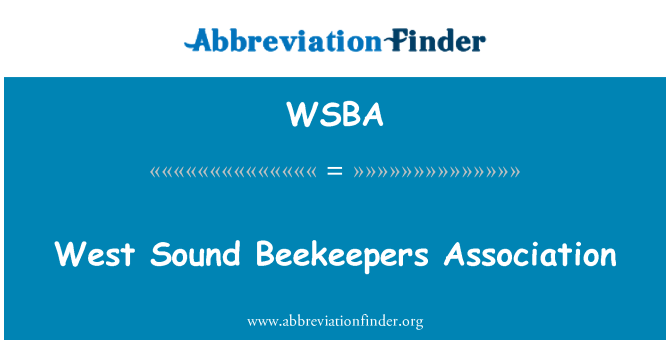WSBA: West Sound Beekeepers Association