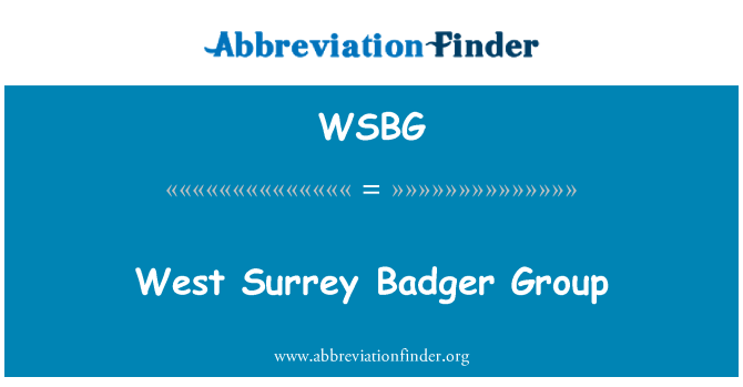 WSBG: West Surrey jazbec skupine