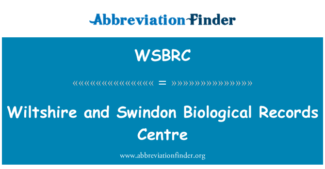 WSBRC: Wiltshire a Swindon centrum biologické záznamy
