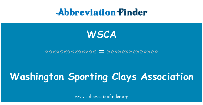WSCA: Washington elwaye Argile asosyasyon