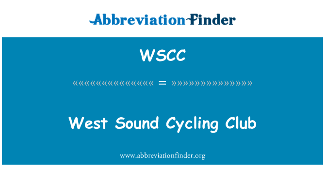 WSCC: West Sound Cycling Club