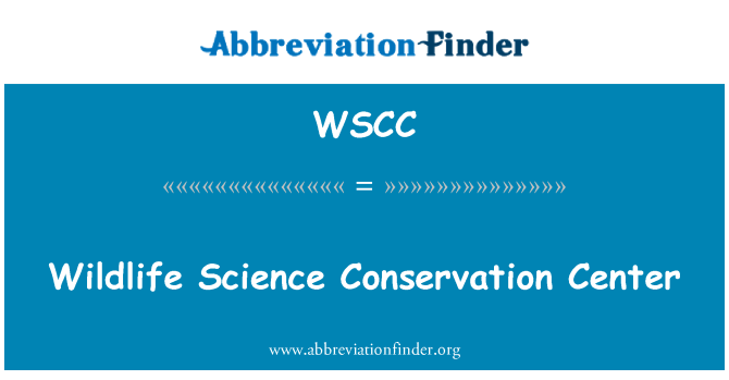 WSCC: Wildlife Conservation Wissenschaftszentrum