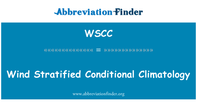 WSCC: Gwynt haenu hinsoddeg amodol
