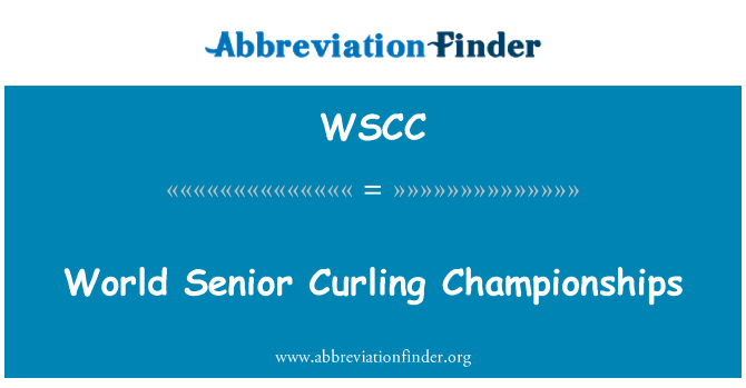 WSCC: Campionat del món de Cúrling sènior