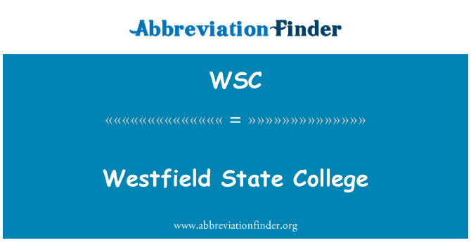 WSC: Westfield State College