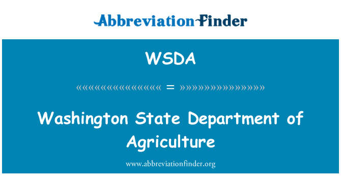 WSDA: Washington State Department of Agriculture