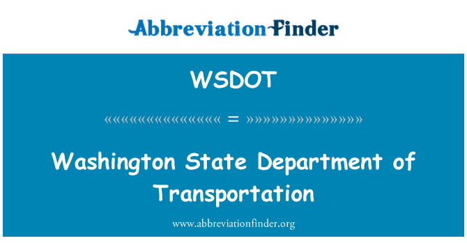 WSDOT: Depatman Deta Washington transpòtasyon
