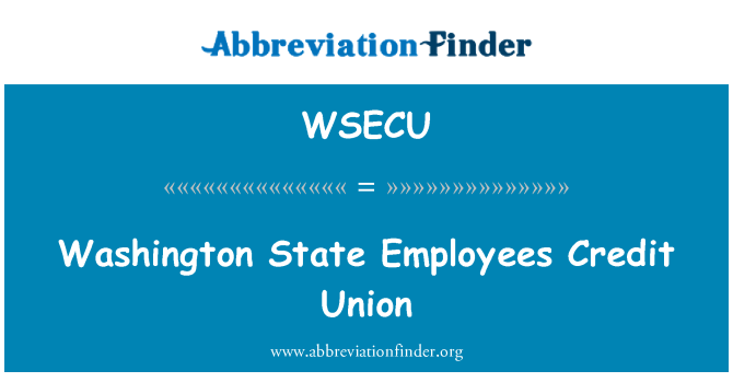 WSECU: Washington State pekerja Credit Union