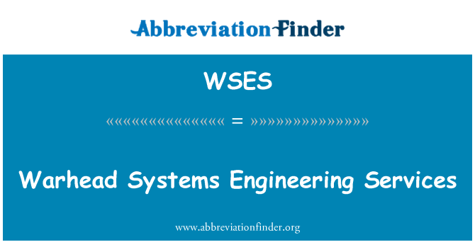 WSES: Боевая часть систем, инжиниринговые услуги